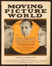 6e042 MOVING PICTURE WORLD exhibitor magazine June 5, 1920 incredible Houdini 24-sheet shown!