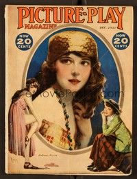 6e065 PICTURE PLAY magazine December 1921 three artwork images of Colleen Moore by Knox!