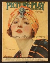 6e066 PICTURE PLAY magazine March 1922 artwork portrait of Doris Kenyon by Ann Brockman!