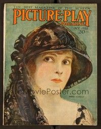 6e069 PICTURE PLAY magazine October 1922 artwork portrait of Madge Kennedy by Ann Brockman!