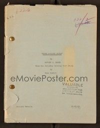 6e181 HIGH SOCIETY BLUES revised draft script December 30, 1929, screenplay by Howard J. Green
