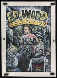 6f056 ED WOOD COLLECTION linen Japanese '95 wonderful wacky monster art of Ed and his creations!