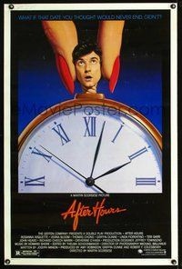 6h014 AFTER HOURS style B 1sh '85 Martin Scorsese, Rosanna Arquette, great art by Mattelson!
