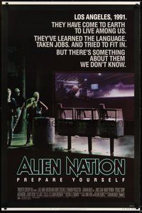 6h019 ALIEN NATION 1sh '88 they've come to Earth to live among us, they learned our language!