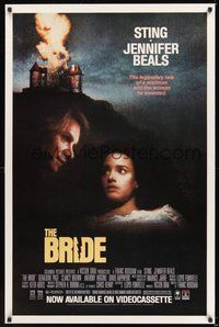 6h066 BRIDE video 1sh '85 Sting, Jennifer Beals, a madman and the woman he invented!