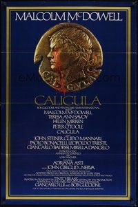 6h069 CALIGULA int'l 1sh '80 Malcolm McDowell, Penthouse's Bob Guccione sex epic!