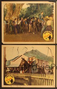 6j719 AVENGER 4 LCs '31 cool image of man about to be hung, Buck Jones, Dorothy Revier!