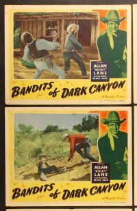 6j592 BANDITS OF DARK CANYON 6 LCs '48 Allan 'Rocky' Lane, Bob Steele, Eddy Waller!
