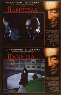 6j003 HANNIBAL 12 int'l LCs '00 images of Anthony Hopkins as Dr. Lector, Julianne Moore!