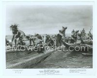 6k129 20,000 LEAGUES UNDER THE SEA 8x10 still R71 Jules Verne classic, natives get on top of ship!