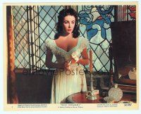6k050 BEAU BRUMMELL color Eng/US 8x10 still #5 '54 close up of sexy Elizabeth Taylor by window!