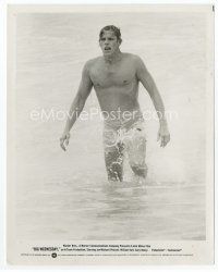 6k171 BIG WEDNESDAY 8x10 still '78 John Milius surfing classic, close up of Gary Busey in water!