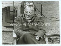 6k141 ACCIDENT candid 7.5x9.75 still '67 close up of director Joseph Losey relaxing on the set!