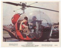 6k048 BATMAN color 8x10 still '66 great image of Adam West & Burt Ward in the Batcopter!