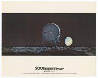 6k037 2001: A SPACE ODYSSEY English FOH LC '68 Kubrick, c/u of pod on moon's surface in Cinerama!