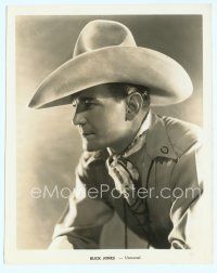 6m075 BUCK JONES 8x10 still '39 wonderful profile portrait in cowboy hat from Law of the Texan!