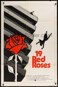 6p003 19 RED ROSES 1sh '75 Esben Hoilund Carlsen's Nitten rode roser, cool murder art!