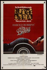 6p118 BETSY 1sh '77 what you dream Harold Robbins people do, sexy girl as car image!