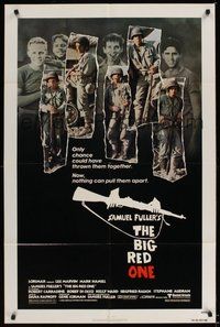 6p128 BIG RED ONE 1sh '80 directed by Samuel Fuller, Lee Marvin, Mark Hamill in WWII!