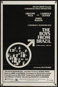 6p163 BOYS FROM BRAZIL 1sh '78 Gregory Peck is a Nazi on the run from Laurence Olivier!