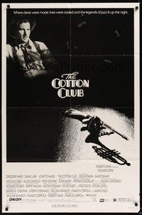 6p246 COTTON CLUB 1sh '84 Francis Ford Coppola, Richard Gere, cool art deco design!