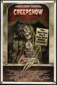 6p258 CREEPSHOW 1sh '82 George Romero & Stephen King's tribute to E.C. Comics, cool horror art!