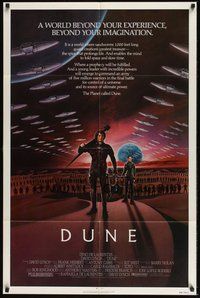 6p309 DUNE 1sh '84 David Lynch sci-fi epic, art of Kyle MacLachlan in a world beyond imagination!