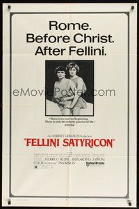 6p346 FELLINI SATYRICON 1sh '70 Federico's Italian cult classic!