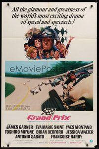 6p403 GRAND PRIX 1sh '67 Formula One race car driver James Garner!