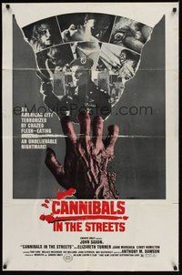 6p485 INVASION OF THE FLESH HUNTERS 1sh'80 Margheriti's Apocalypse Domani, Cannibals in the Streets!