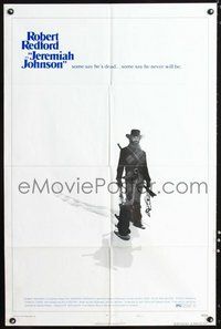 6p494 JEREMIAH JOHNSON style C 1sh '72 Robert Redford as trapper, directed by Sydney Pollack!