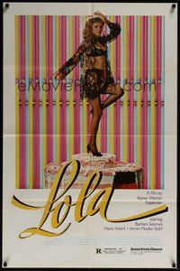 6p548 LOLA 1sh '82 directed by Rainer Werner Fassbinder, sexy Barbara Sukowa in lingerie!