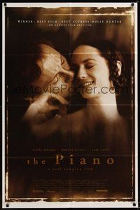 6p679 PIANO 1sh '93 romantic image of Holly Hunter, Harvey Keitel!