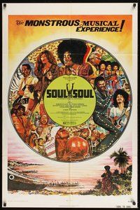 6p811 SOUL TO SOUL 1sh R74 great art of Tina Turner, Santana, & more by Musso!