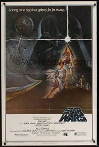6p827 STAR WARS style A 1sh '77 George Lucas classic sci-fi epic, great art by Tom Jung!