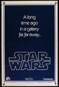 6p828 STAR WARS style B teaser 1sh '77 George Lucas classic sci-fi epic!