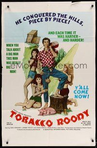 6p906 TOBACCO ROODY 1sh '70 Dixie Donovan, Johnny Rocco, hillbilly sexploitation!