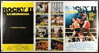 6r059 ROCKY II Spanish/U.S. 1-stop poster '79 Sylvester Stallone & Carl Weathers fight in ring, sequel!