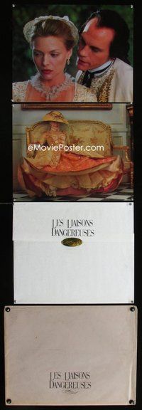6r177 DANGEROUS LIAISONS 2 special 16x20 stills '88 Michele Pfeiffer, John Malkovich!