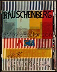 6r205 RAUSCHENBERG two-piece concept art '77 cool art design of buildings & patterns!