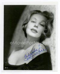 6s251 ARLENE DAHL signed 8x10 REPRO still '90 super sexy close up laying on fur rug!