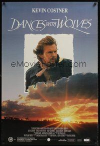 6t150 DANCES WITH WOLVES Aust 1sh '91 Kevin Costner & Native American Indians!
