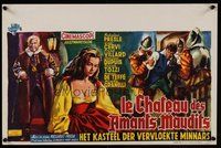 6t635 CASTLE OF THE BANNED LOVERS Belgian '56 directed by Riccardo Freda, art of Micheline Presle!