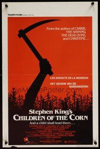 6t637 CHILDREN OF THE CORN Belgian '83 Stephen King horror, and a child shall lead them!