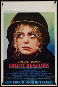 6t704 PRIVATE BENJAMIN Belgian '81 funny image of depressed military soldier Goldie Hawn!