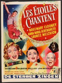 6t728 STARS ARE SINGING Belgian '53 Rosemary Clooney & Anna Maria Alberghetti!