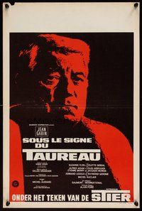 6t740 UNDER THE SIGN OF THE BULL Belgian '69 Gilles Grangier, cool image of Jean Gabin!