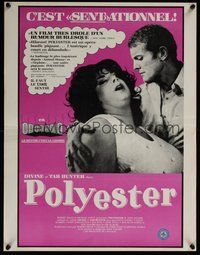 6t032 POLYESTER Canadian '81 John Waters, Divine, Tab Hunter, filmed in Odorama!