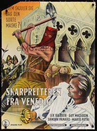 6t473 BLOOD OF THE EXECUTIONER linen Danish '63 Luigi Capuano's Il boia di Venezia!