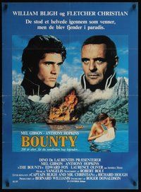6t476 BOUNTY Danish '84 Mel Gibson, Anthony Hopkins, Mutiny on the Bounty!